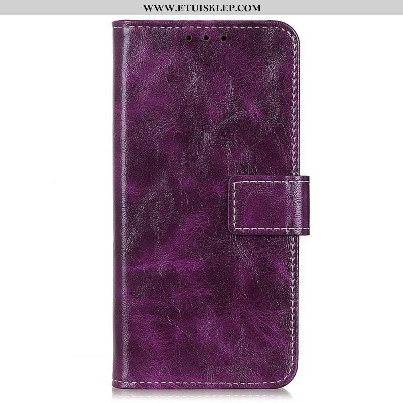 Etui Folio do Sony Xperia 10 IV Lakierowana Ze Szwami